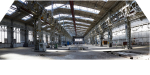 Zu sehen ist eine alte Industriehalle, in der Museum Selma entsteht.