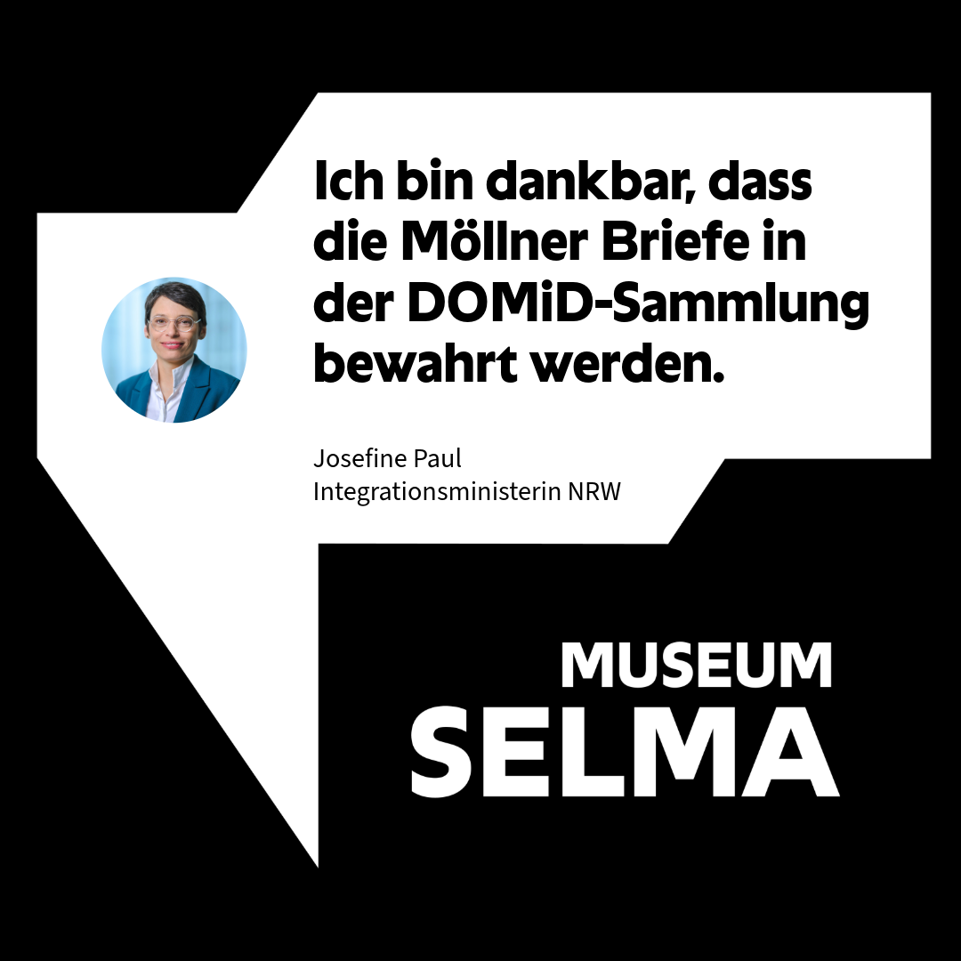 Graphic with testimonial from Minister Paul and the Museum Selma logo
