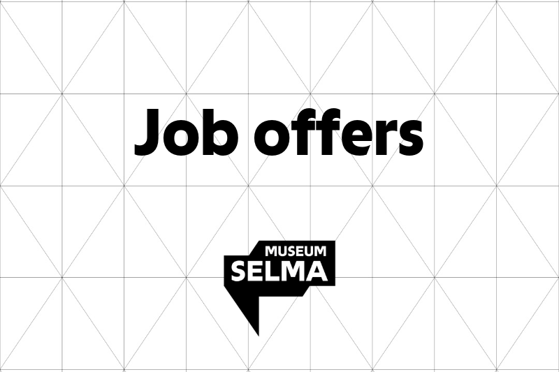 Grid with the headline Job offers and the Museum logo